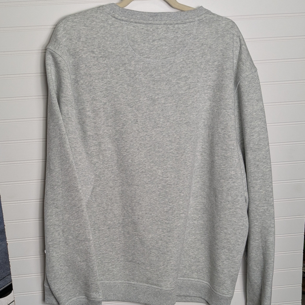 DSG NWT Classic  Basic Grey Fleece Crew Oversized Sweatshirt L - Picture 7 of 7